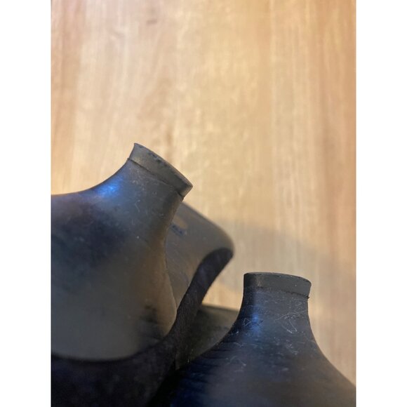 Prada Black Suede Kitten Heels With Buckle Detail Size 37 Made In Italy - Picture 8 of 8